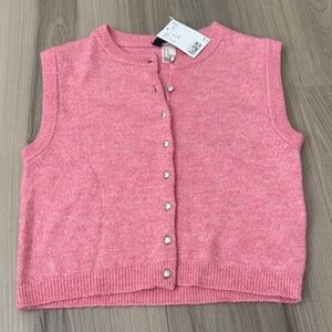 NWT H&M Pink Sweater Vest Top